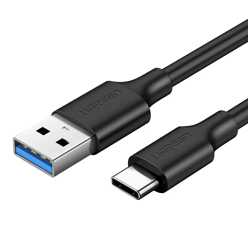 Kabel UGREEN US184 USB-A USB-C 0,5m Do Szybkiego Ładowania - Czarny