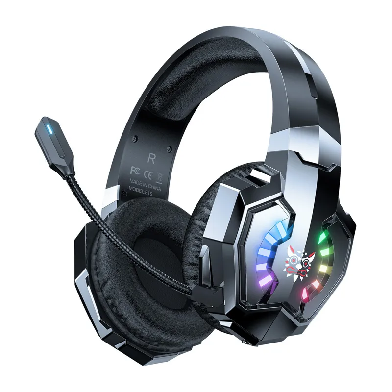 Słuchawki Gamingowe ONIKUMA B15 50mm RGB Bezprzewodowe - Czarne