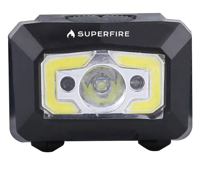 Latarka Czołowa SUPERFIRE X30 340LM USB - Czarny