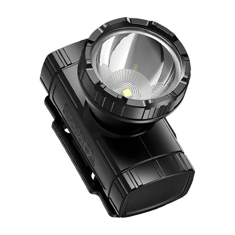 Latarka Czołowa SUPERFIRE HL96 100 Lm USB - Czarny