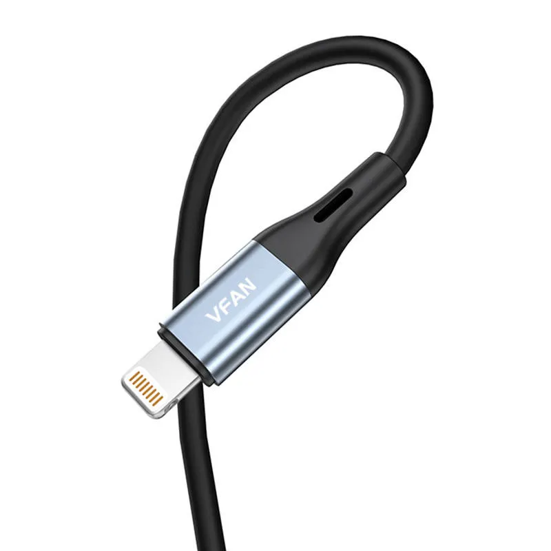 Kabel VIPFAN L05 Lightning Do AUX 3.5mm 1m - Szary