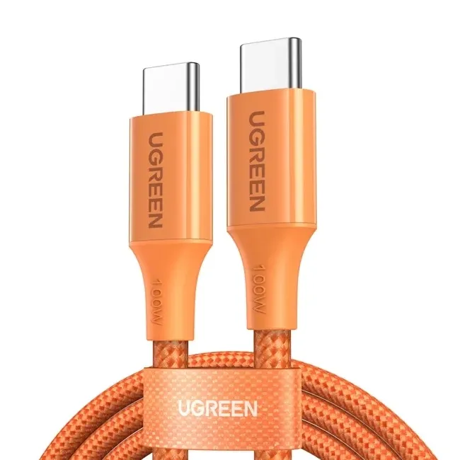 Kabel USB-C UGREEN L502 PD 100W 1m - Pomarańczowy