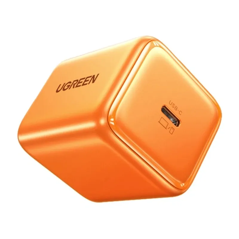 Ładowarka Sieciowa UGREEN X524 45W USB-C GaN - Pomarańczowa