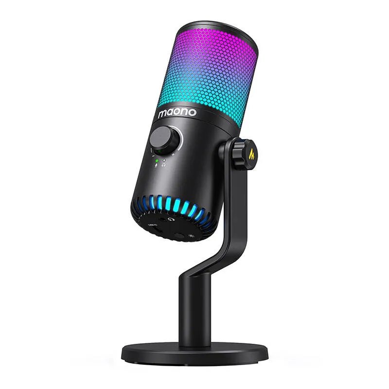 Mikrofon Gamingowy MAONO DM30RGB Pojemnościowy - Czarny