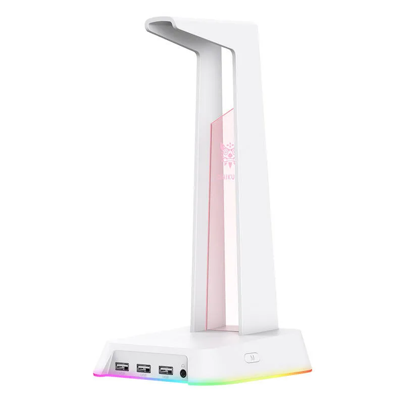 Stojak Na Słuchawki ONIKUMA ST-2 Z Podświetleniem RGB - Biały