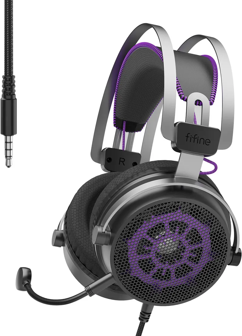 Słuchawki Gamingowe FIFINE H18 Z Mikrofonem 7.1 Surround - Czarne