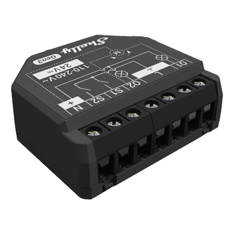 Sterownik Inteligentny SHELLY 2PM GEN3 Wi-Fi Bluetooth 2-KANAŁ