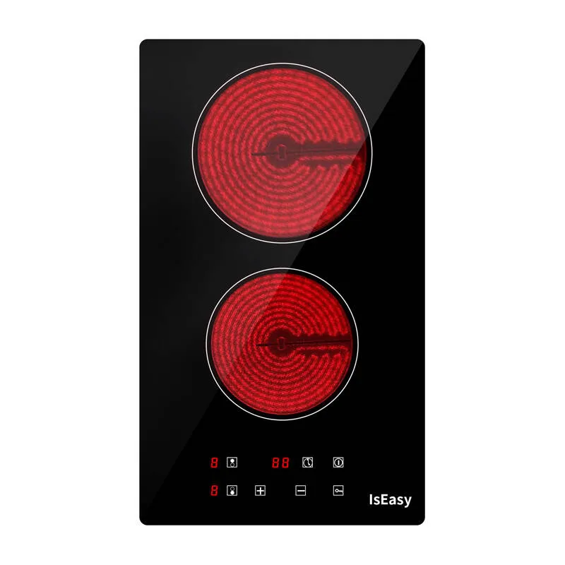 Płyta Ceramiczna ISEASY T2V-01M 2 POLA 3 kW - Czarny