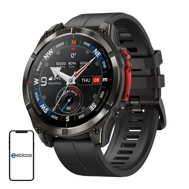 Smartwatch ZEBLAZE Stratos 4 Pro 1,43" AMOLED GPS - Czarny