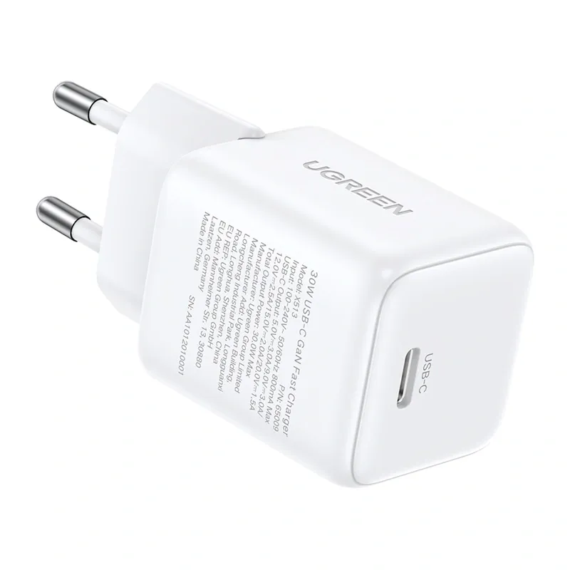 Ładowarka Sieciowa UGREEN X513 30W GaN USB-C - Biała
