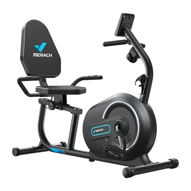Rower Treningowy Poziomy MERACH MR-S08B1-EU 8 Poziomów Oporu - Czarny