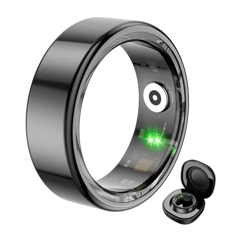 Smartring COLMI R02 Rozmiar 9 18.9mm Czarny + Etui - Czarny