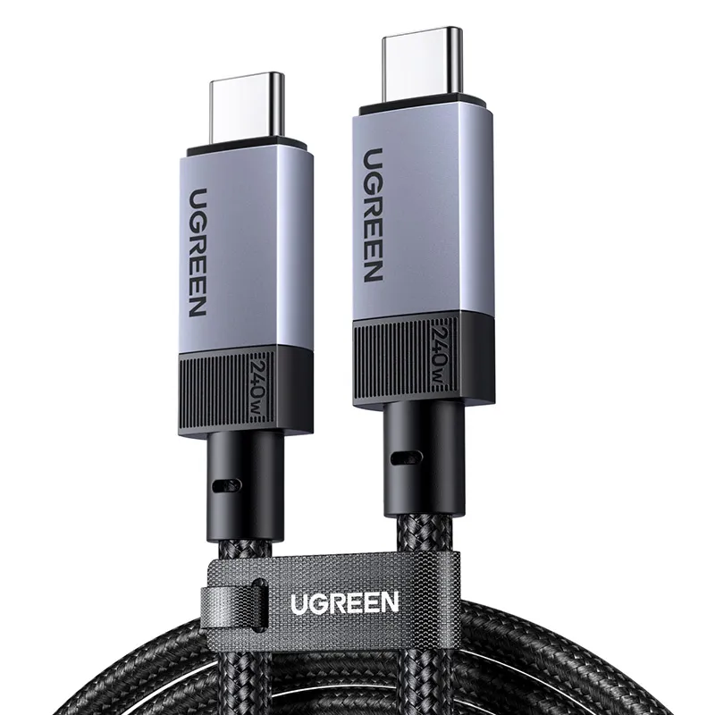 Kabel UGREEN L705 USB-C-USB-C 1m 240W (Gwiezdna Szarość)