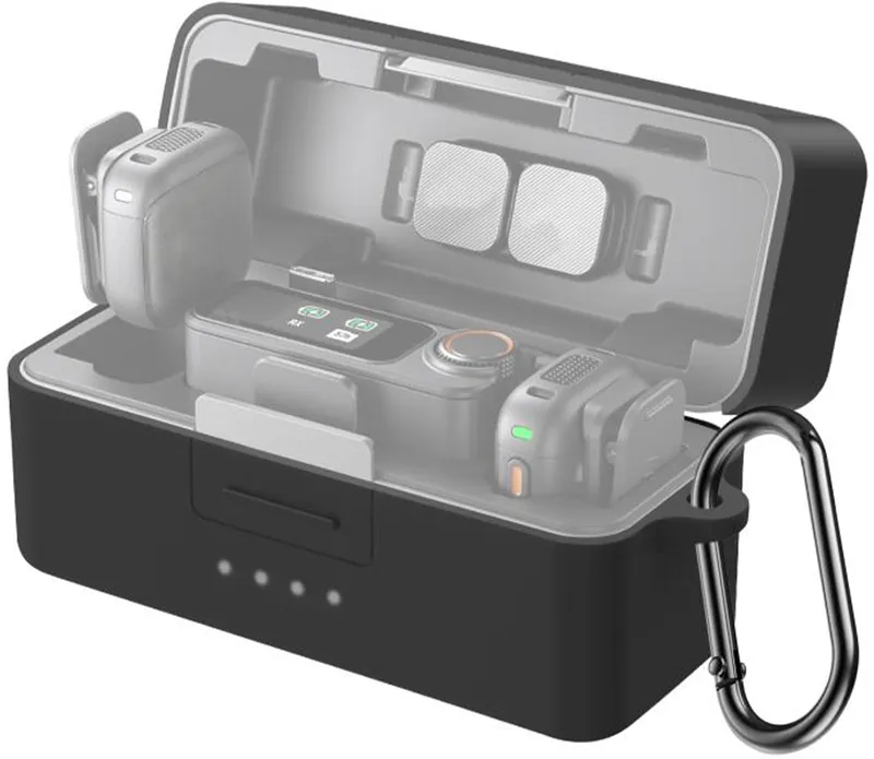 Pokrowiec Silikonowy PULUZ Na Etui Ładujące DJI Mic 3 - Czarny