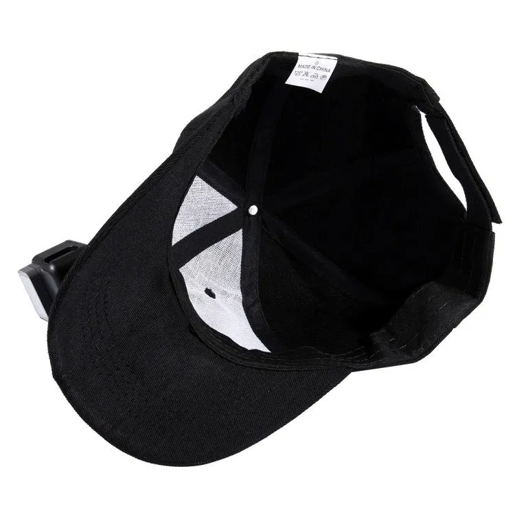 Czapka PULUZ PU195 Z Mocowaniem Do Kamery Sportowej - Czarna