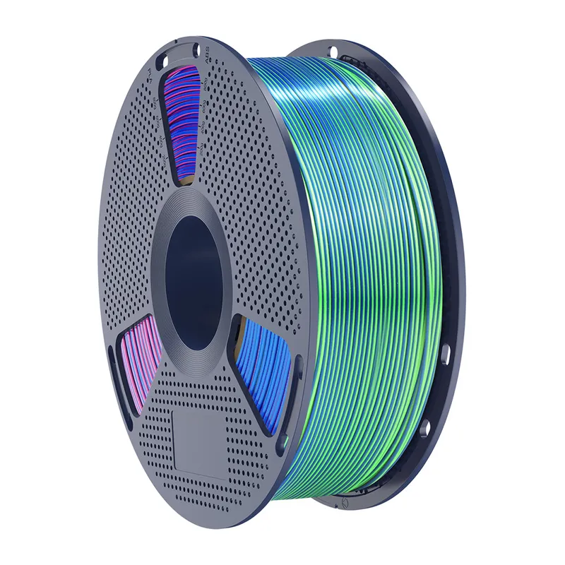 Filament SUNLU PLA+ Silk Tri-Color 1.75mm 1kg (Niebiesko-Zielono-Fioletowy)