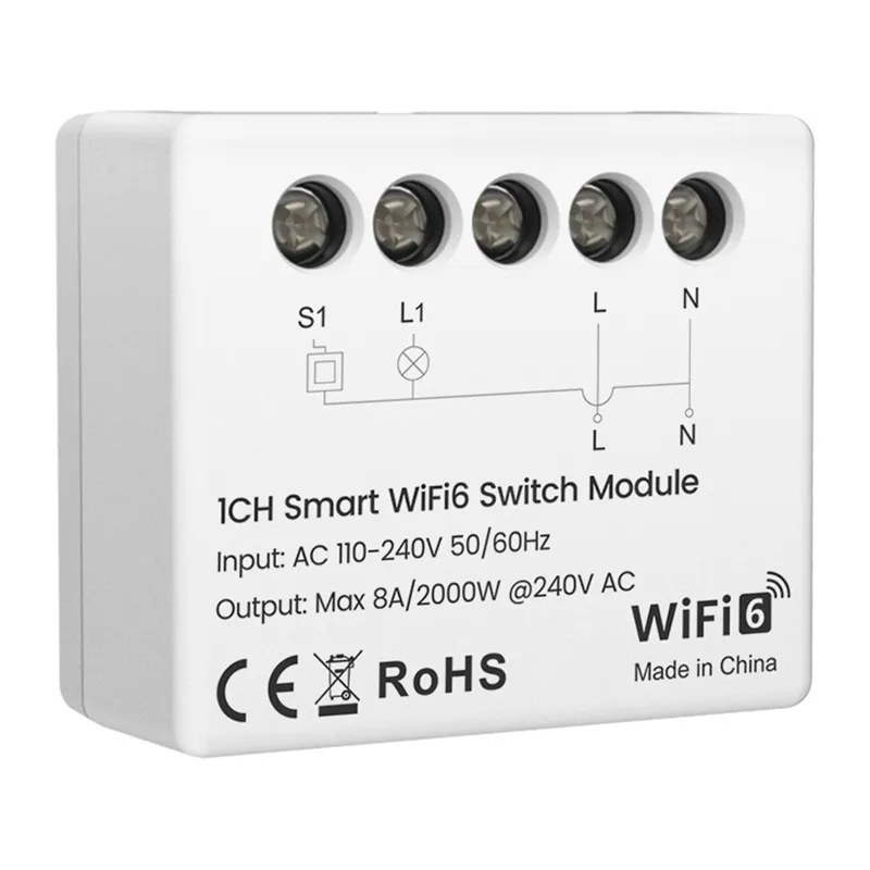 Moduł Inteligentnego Przełącznika AVATTO WSM20-W1 Wi-Fi - Biały