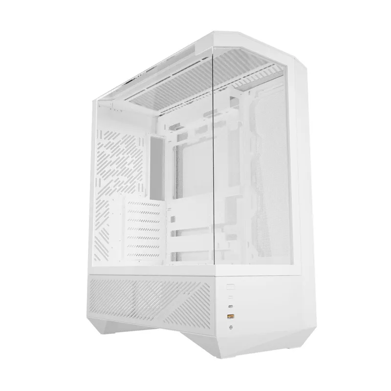 Obudowa Komputerowa DARKFLASH DY460 + 4 Wentylatory ARGB - Biała