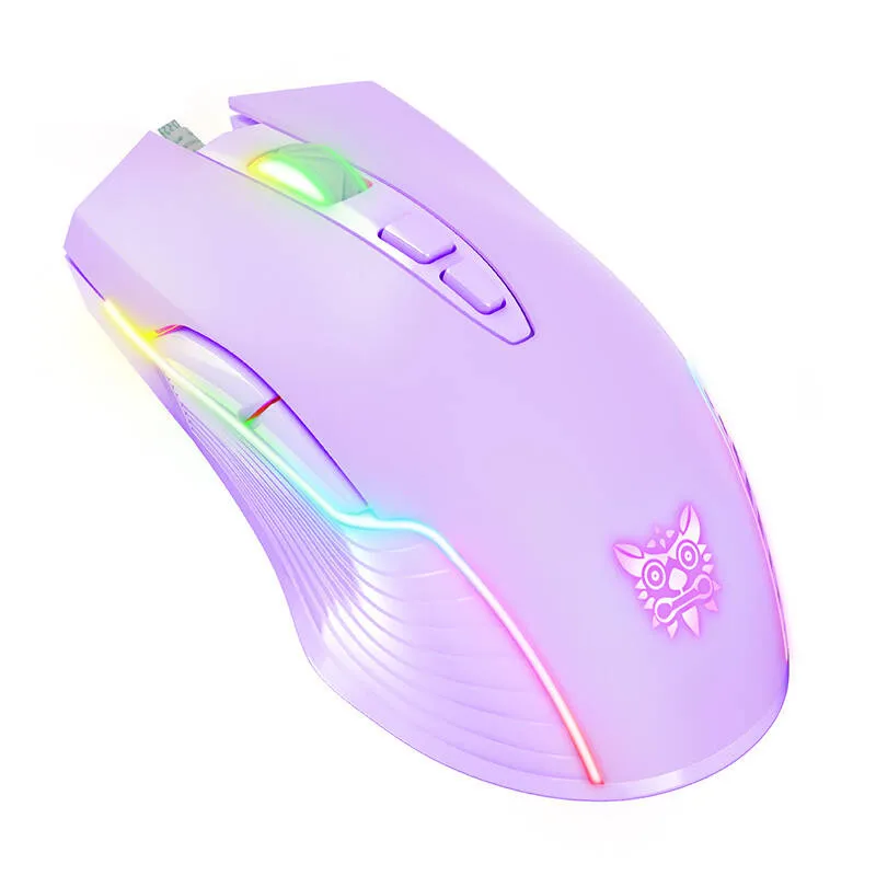 Mysz Gamingowa ONIKUMA CW905 RGB 6400 DPI - Fioletowa