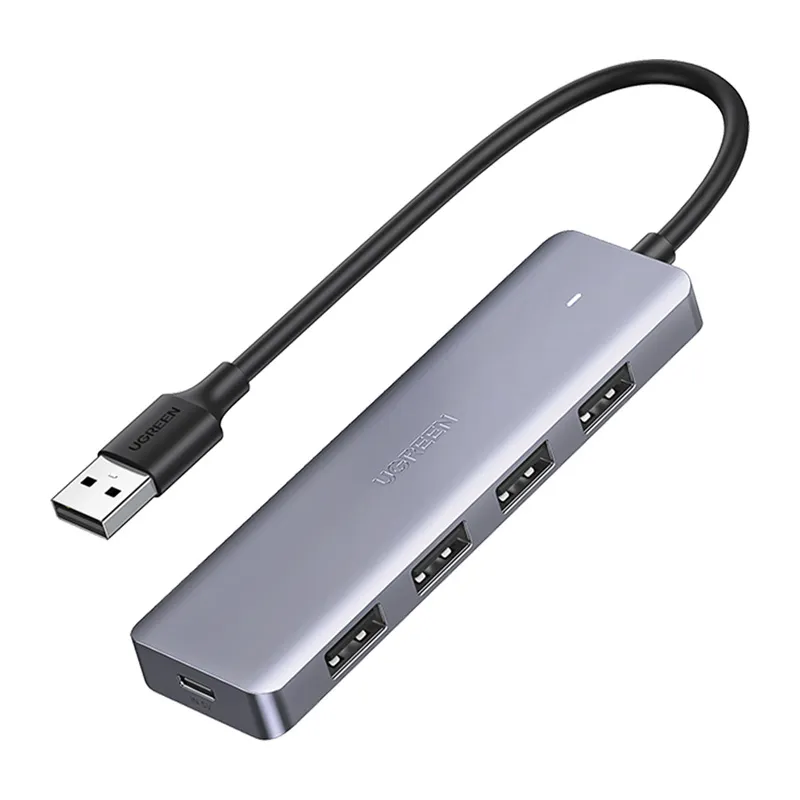 Hub USB UGREEN CM219 5-PORTOWY USB-A+usb-C - Szary