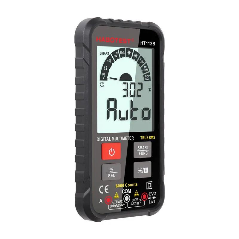 Multimetr Cyfrowy HABOTEST HT112B True RMS 2,88" - Czarny