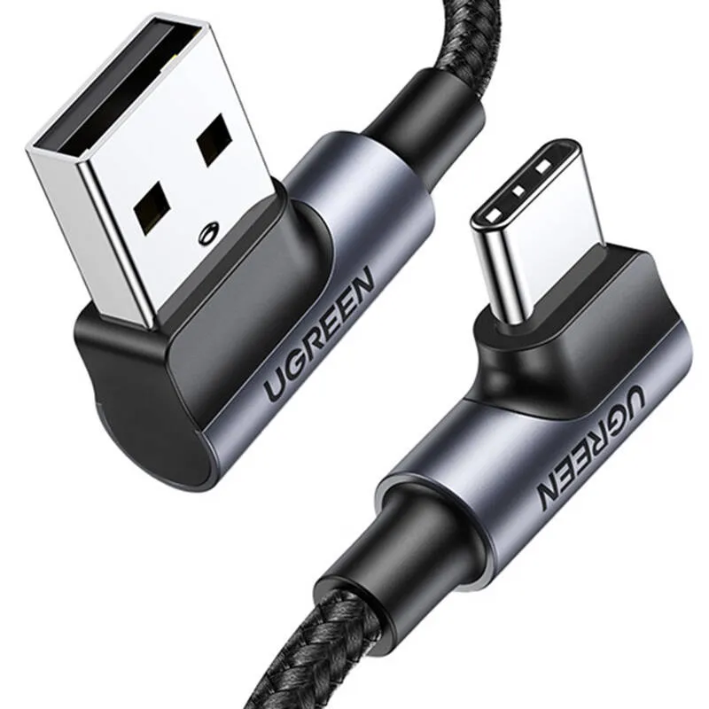 Kabel UGREEN US176 USB-A-USB-C 3m (Czarny)