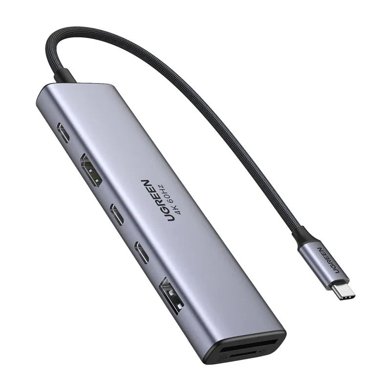 Hub USB-C UGREEN Revodok 7-PORTOWY 100W
