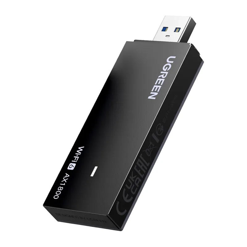 Karta Sieciowa USB UGREEN CM499 Wi-Fi 6 AX1800 - Czarna