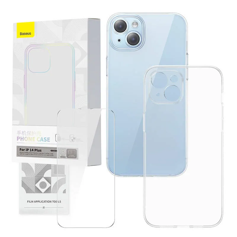 Zestaw Ochronny BASEUS Corning IPhone 14 Plus - Przezroczysty