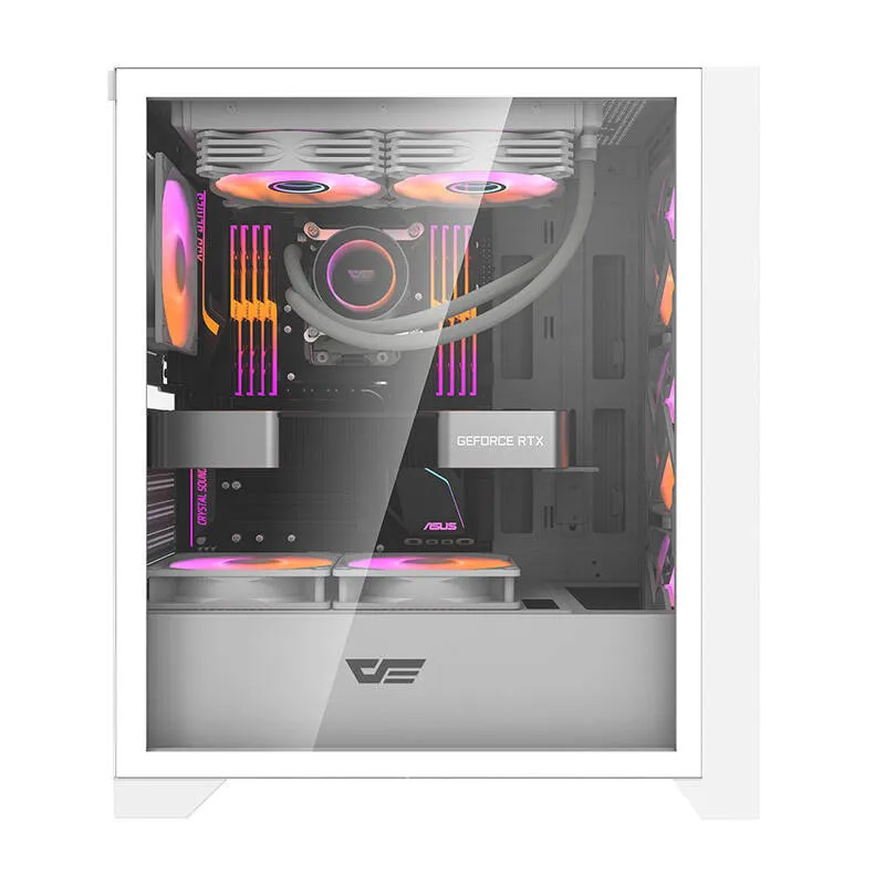 Obudowa Komputerowa DARKFLASH DRX70 Mesh 8 Wentylatorów - Biała