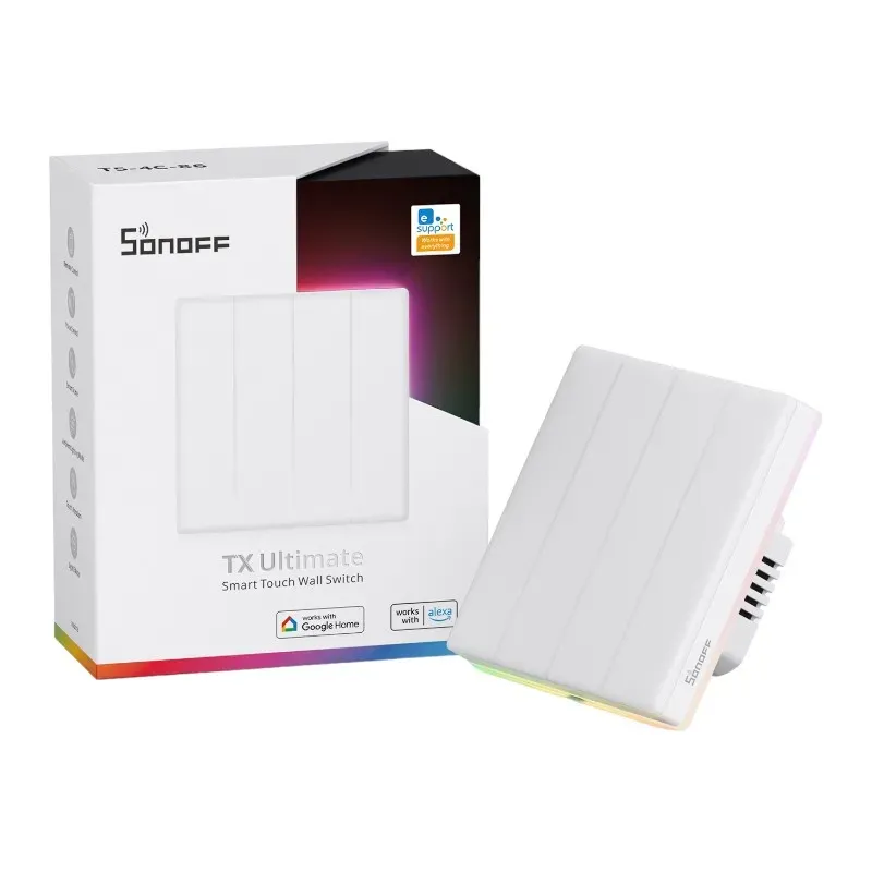 Włącznik Światła SONOFF TX T5 4C Wi-Fi 4-KANAŁOWY