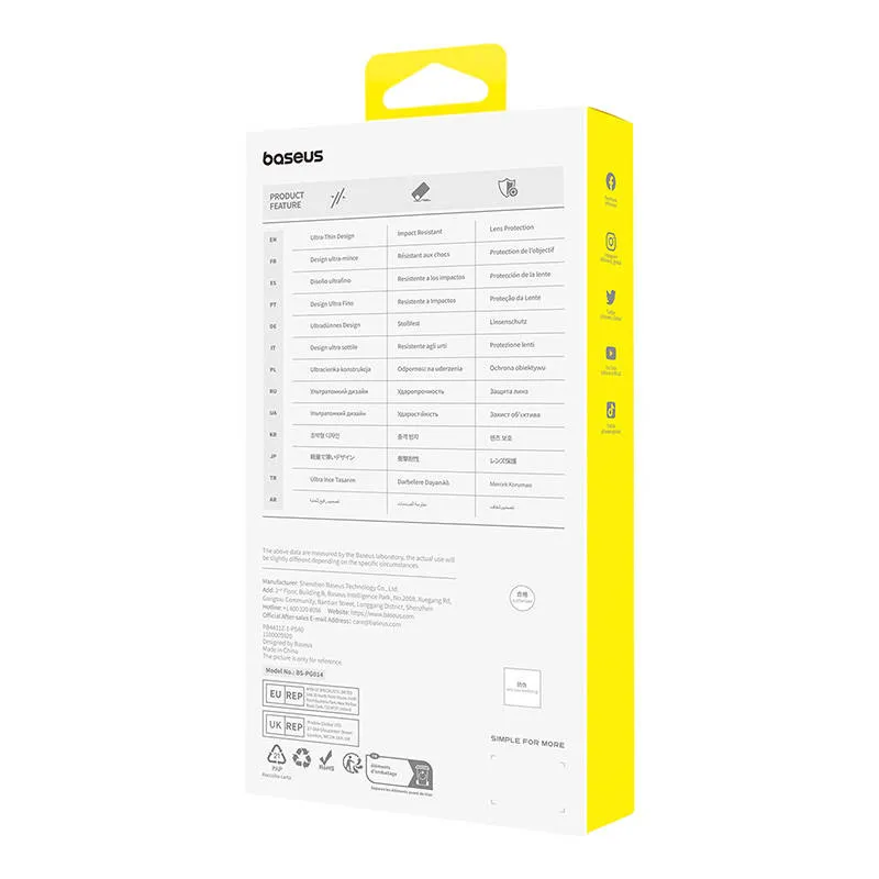 Etui BASEUS OS-Lucent Series Do IPhone 15 Plus - Przezroczyste