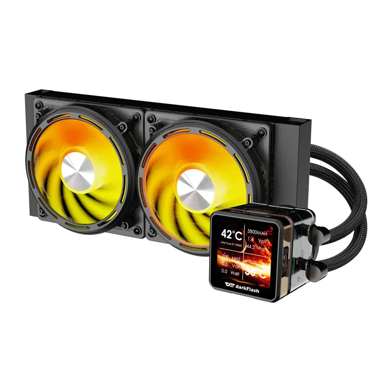Chłodzenie Wodne DARKFLASH DE240 240mm ARGB - Czarne