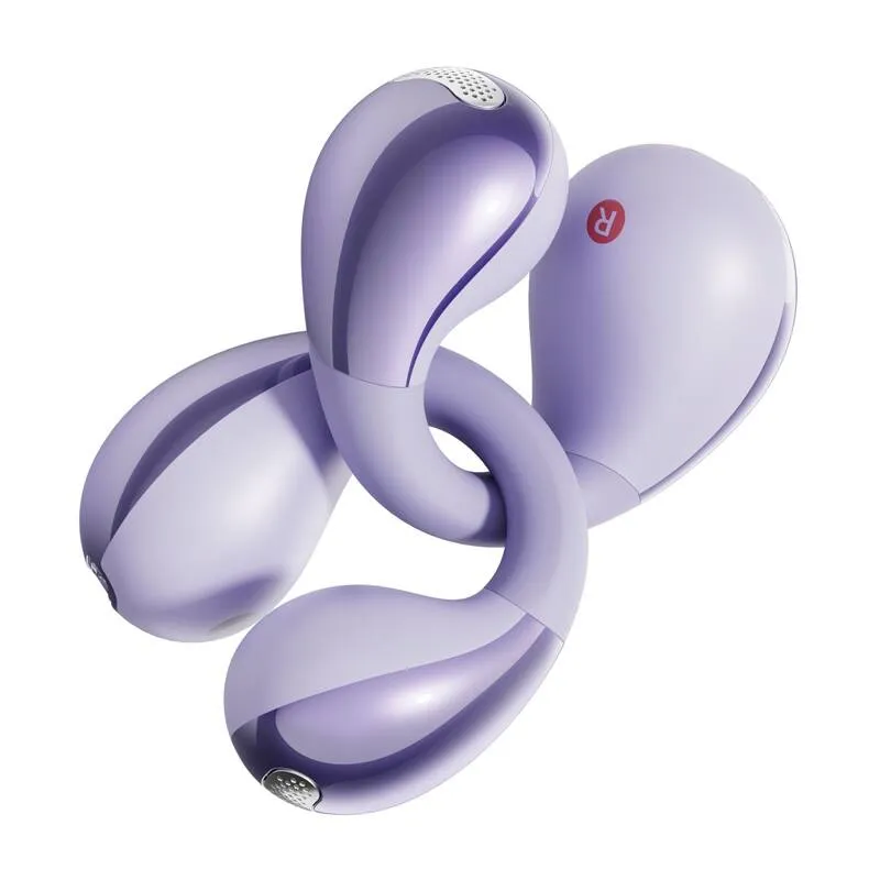 Słuchawki QCY Crossky Clip C30 Bluetooth 5.4 300H Pracy - Fioletowe