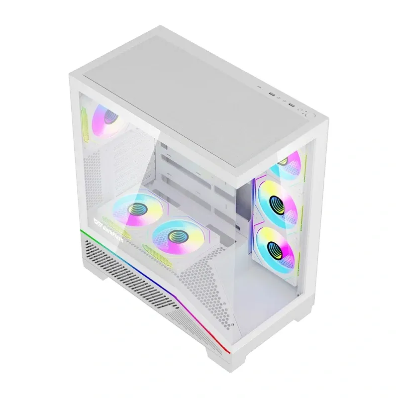 Obudowa Komputerowa DARKFLASH K430 ATX + 6 Wentylatorów - Biała