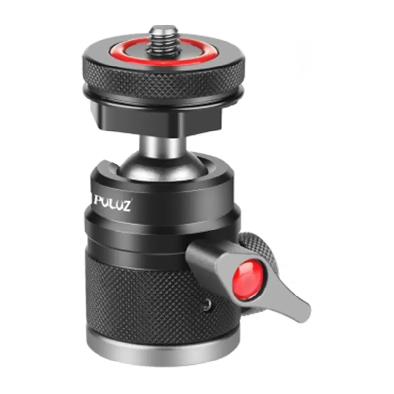 Głowica Kulowa PULUZ Aluminium Cold Shoe 360° - Czarna
