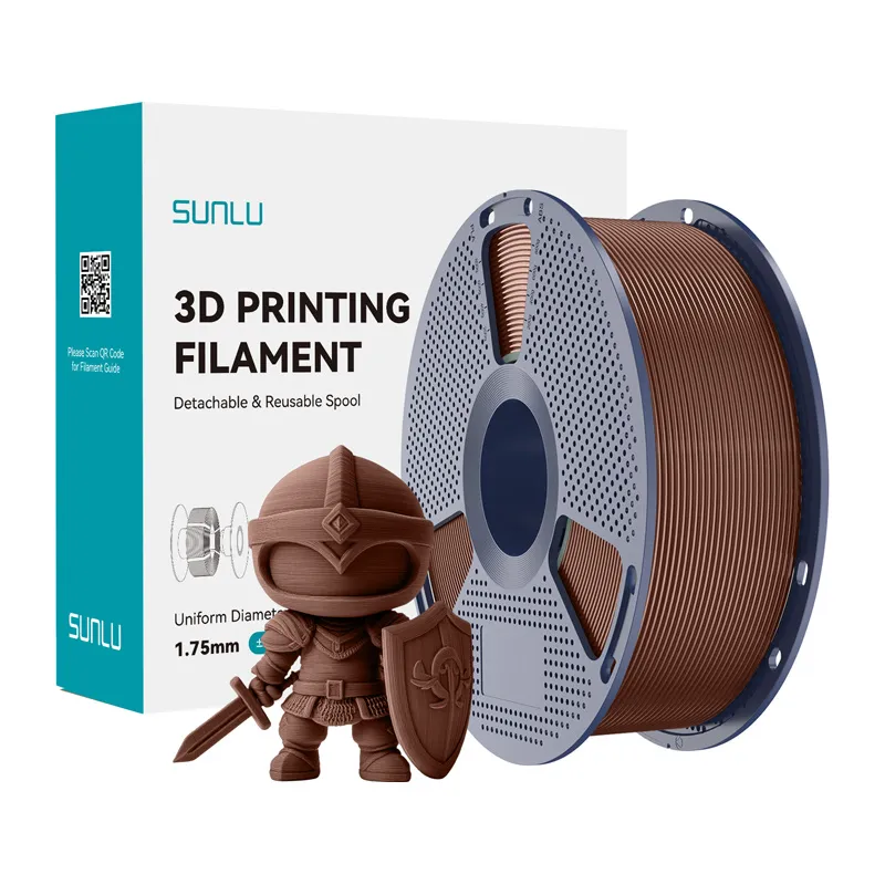 Filament SUNLU PLA+ 1.75mm 1kg Do Drukarki 3D - Czekoladowy