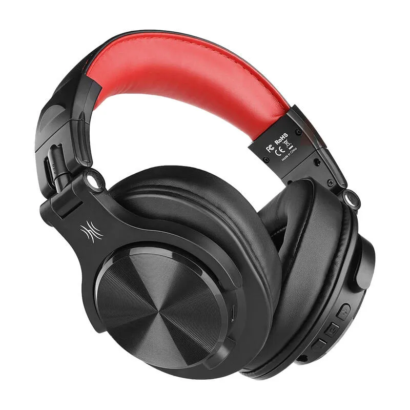 Słuchawki Bezprzewodowe ONEODIO Fusion A70 Bluetooth 5.1 - Czarno-Czerwone