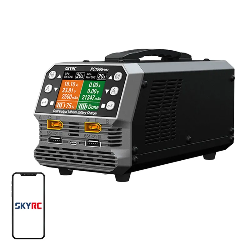 Ładowarka Akumulatorów Litowych SKYRC PC1080NEO Dwukanałowa 1080W