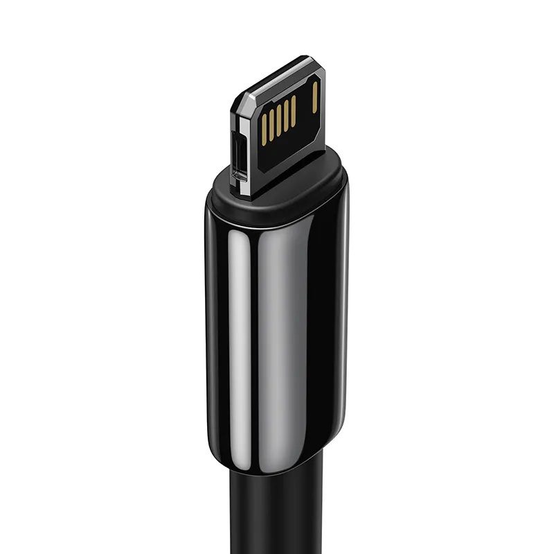 Kabel BASEUS Tungsten Gold USB-A Lightning 2m - Czarny
