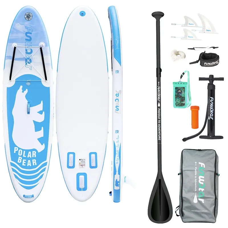 Deska Do Pływania SUP FUNWATER SUPFW07A 3,2m - Niebieska