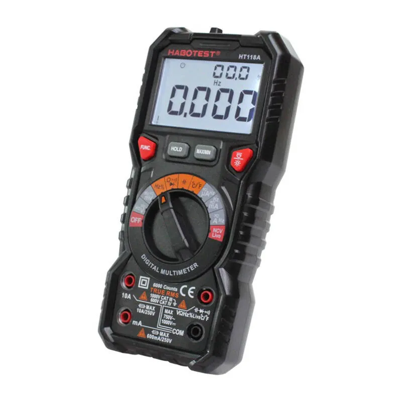 Multimetr Cyfrowy HABOTEST HT118A True RMS NCV - Zasilanie Bateryjne