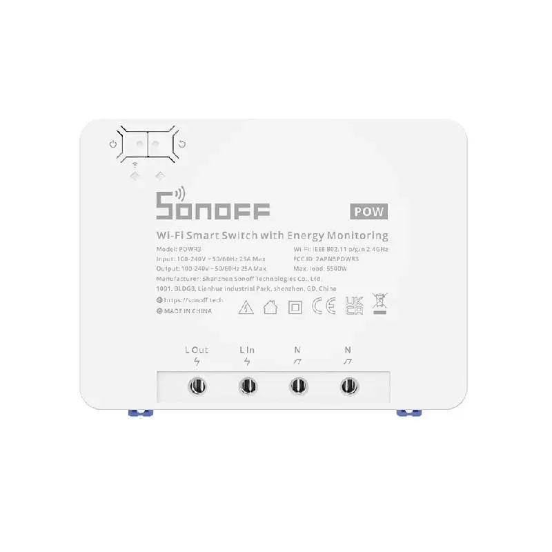 Przełącznik SONOFF POWR3 Wi-Fi Z Pomiarem Energii 5500W