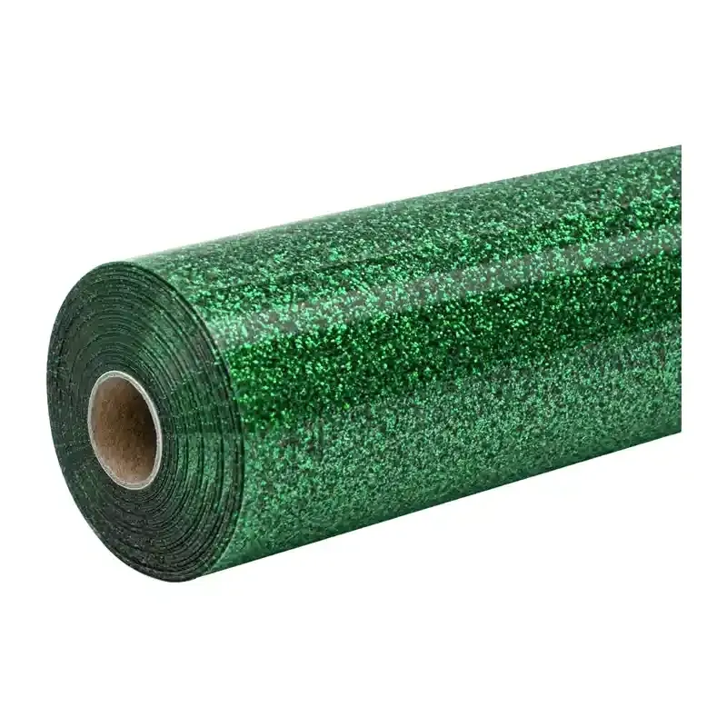 Folia Termotransferowa HTVRONT Glitter 30,5cm X 90cm - Zielona