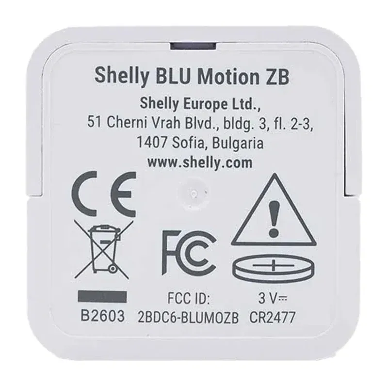Czujnik Ruchu SHELLY BLU Motion ZB - Zigbee I Bluetooth