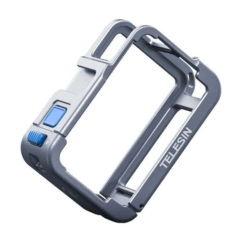 Obudowa Metalowa TELESIN Do DJI Osmo Action 3-5 - Niebieska
