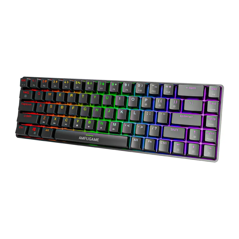 Klawiatura Mechaniczna FIFINE GK1 65% RGB - Czarna