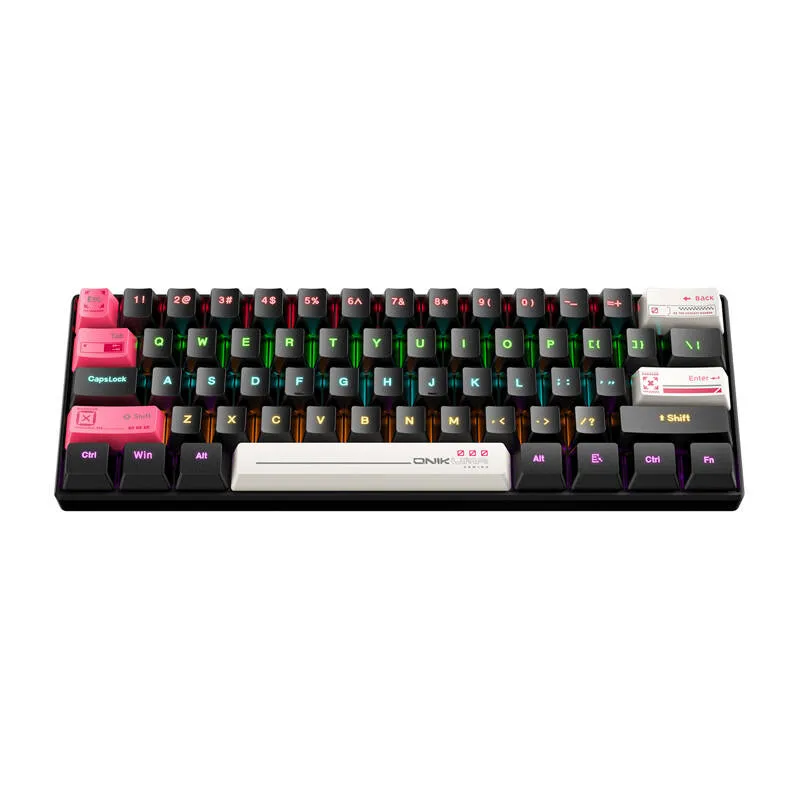 Klawiatura ONIKUMA G55 QWERTY 61 Klawiszy RGB - Czarna