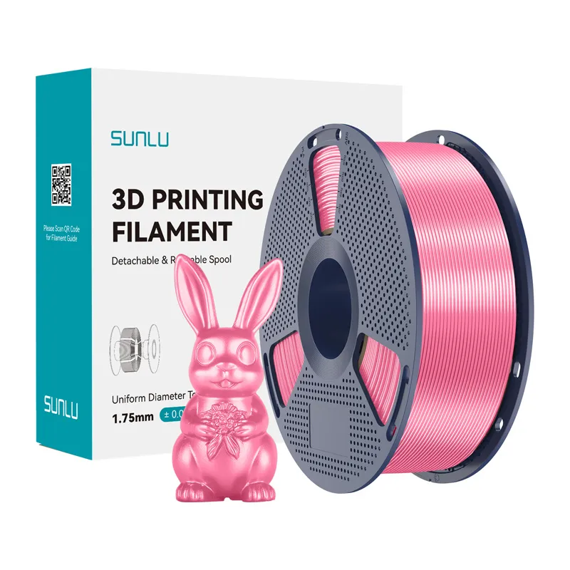 Filament SUNLU PLA+ Silk 1.75mm 1kg (Różowy)