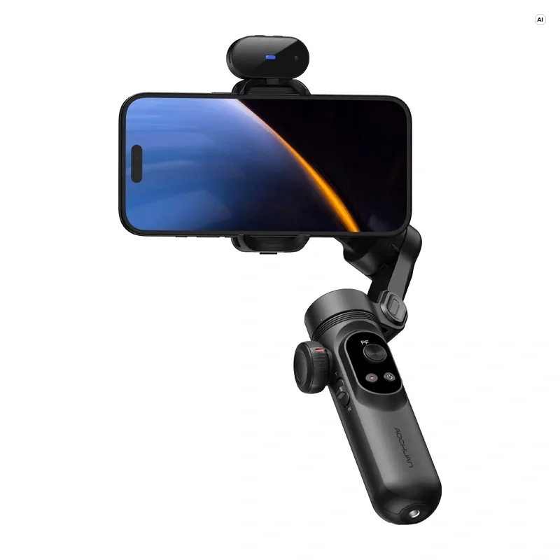 Gimbal AOCHUAN X Pro 3-OSIOWY Stabilizacja AI - Czarny